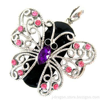 Jewelry USB Flash Drive in Butterfly Design with 1 to 32GB Capacity and High-data Transfer Speed